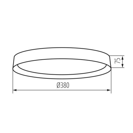 Plafoniera LED SOLN LED/17,5W/230V diametro 38 cm bianco/oro