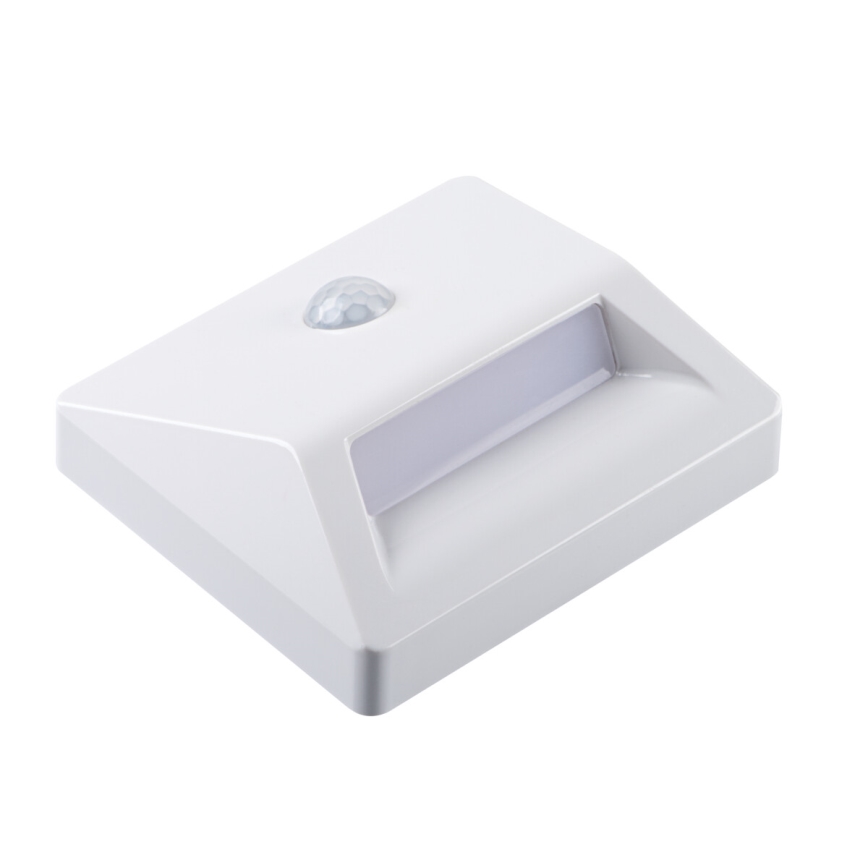 Lampada LED da incasso con sensore di movimento e sensore crepuscolare IRS LED/0,3W/3xAAA IP54 bianca