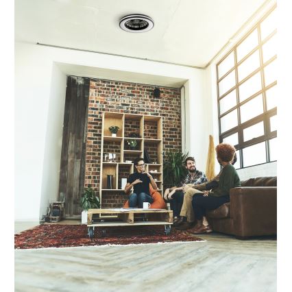 Lampada da soffitto dimmerabile a LED con ventilatore PLAVE LED/48W/230V 3000/4000/6500K + telecomando