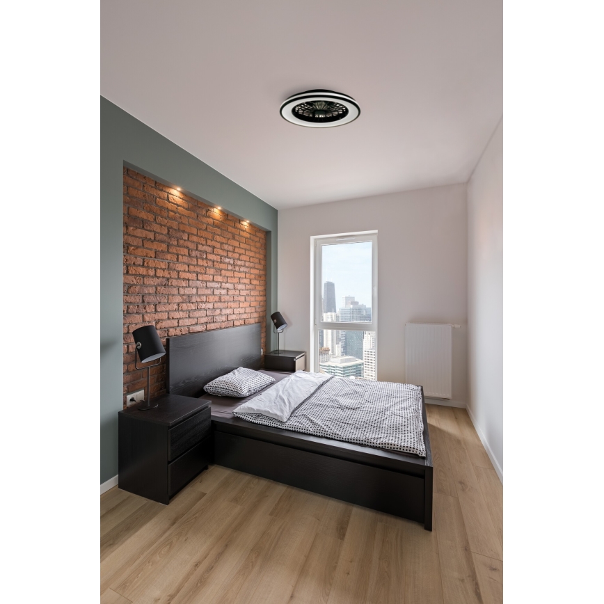 Lampada da soffitto dimmerabile a LED con ventilatore PLAVE LED/48W/230V 3000/4000/6500K + telecomando