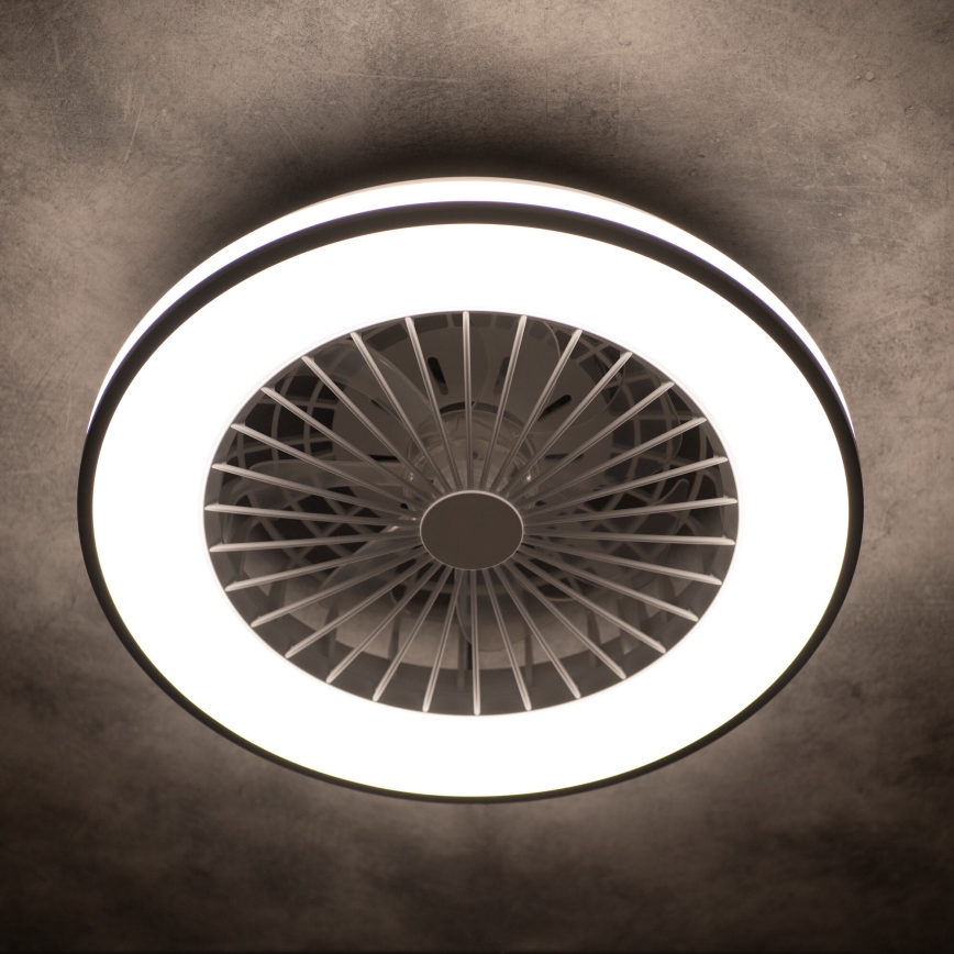 Lampada da soffitto dimmerabile a LED con ventilatore PLAVE LED/48W/230V 3000/4000/6500K + telecomando