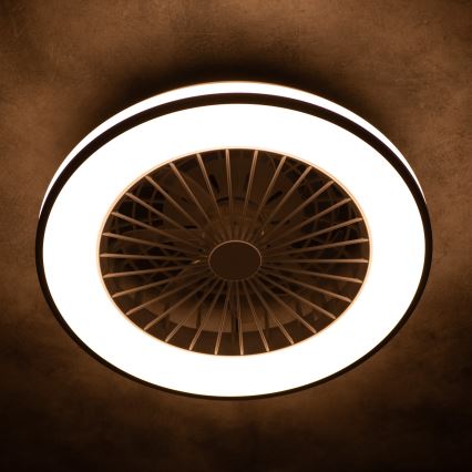 LED Plafoniera dimmerabile con ventilatore PLAVE LED/48W/230V 3000/4000/6500K + telecomando