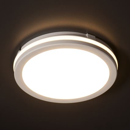 Plafoniera LED da esterno BENO ECO LED/20W/230V 3000/4000/6500K diametro 20 cm IP65 bianco