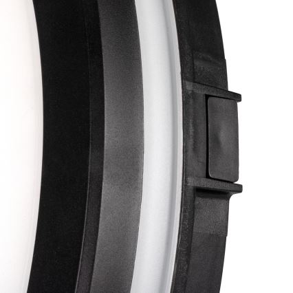 Plafoniera LED da esterno BENO ECO LED/20W/230V 3000/4000/6500K diametro 20 cm IP65 nero