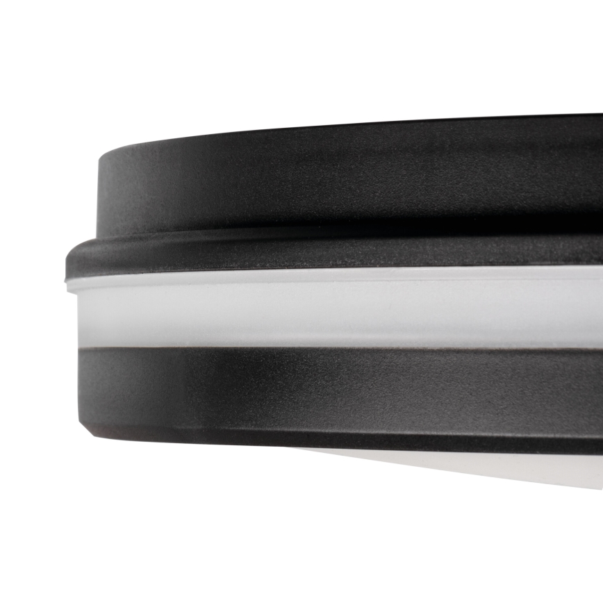 Plafoniera LED da esterno BENO E LED/30W/230V 3000/4000/6500K diametro 30 cm IP65 nero