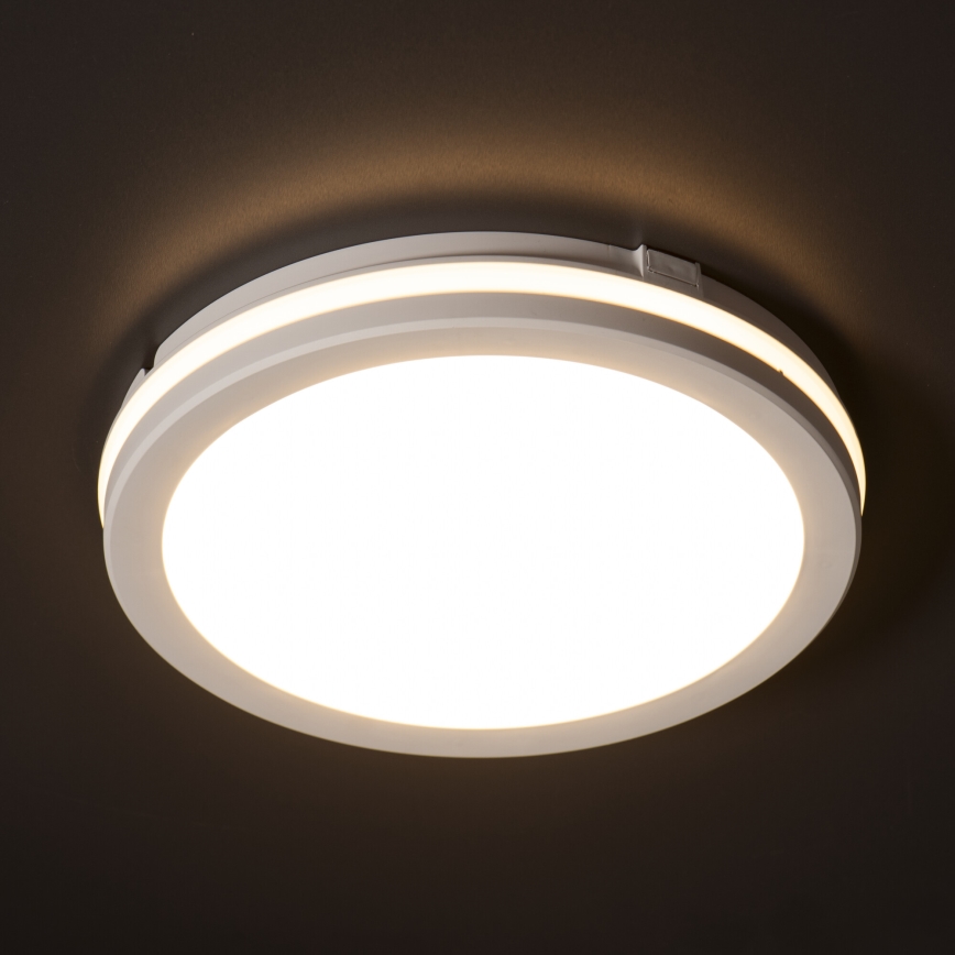 Plafoniera LED da esterno BENO E LED/40W/230V 3000/4000/6500K diametro 40 cm IP65 bianco
