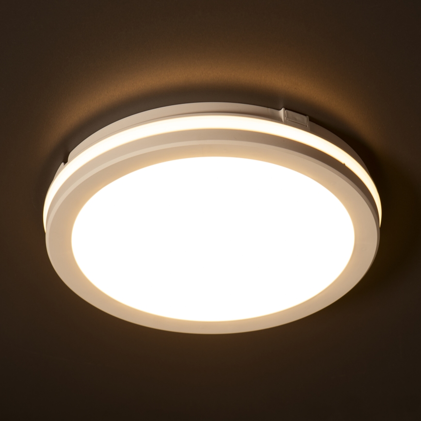 Plafoniera LED da esterno BENO E LED/40W/230V 3000/4000/6500K diametro 40 cm IP65 bianco