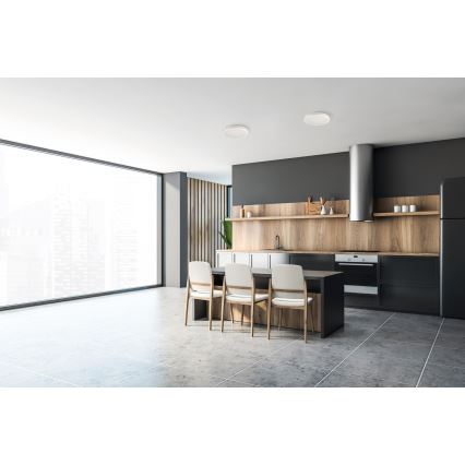 Plafoniera LED da esterno BENO ECO LED/40W/230V 3000/4000/6500K diametro 40 cm IP65 bianco