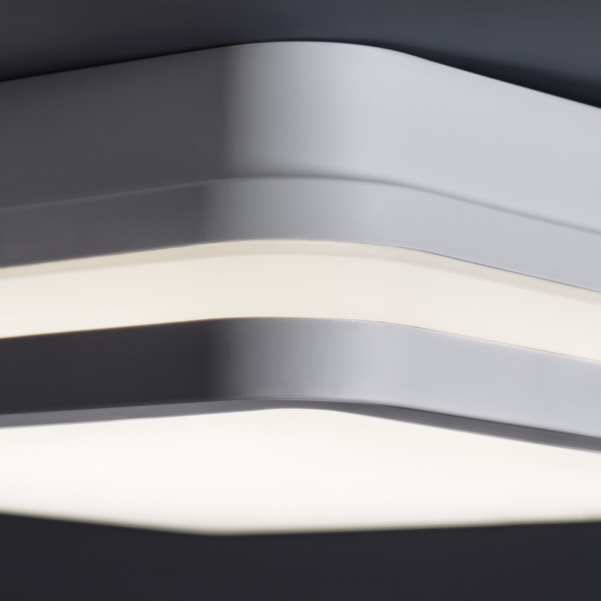 Plafoniera LED da esterno BENO LED/12/18W/230V 3000/3500/4000K IP65 bianco quadrato