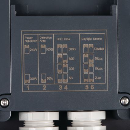 Plafoniera LED da esterno con sensore di movimento BENO LED/24/30W/230V 3000/3500/4000K IP65 antracite quadrato