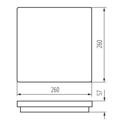 Plafoniera LED da esterno BENO LED/24/30W/230V 3000/3500/4000K IP65 bianco quadrato