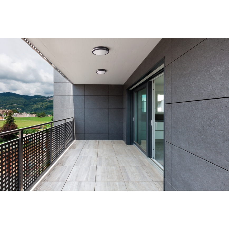Plafoniera LED da esterno BENO LED/12/18W/230V 3000/3500/4000K IP65 antracite arrotondato