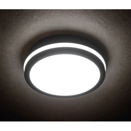 Plafoniera LED da esterno BENO LED/12/18W/230V 3000/3500/4000K IP65 antracite arrotondato