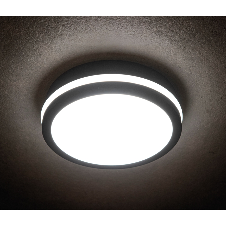 Plafoniera LED da esterno BENO LED/12/18W/230V 3000/3500/4000K IP65 antracite arrotondato