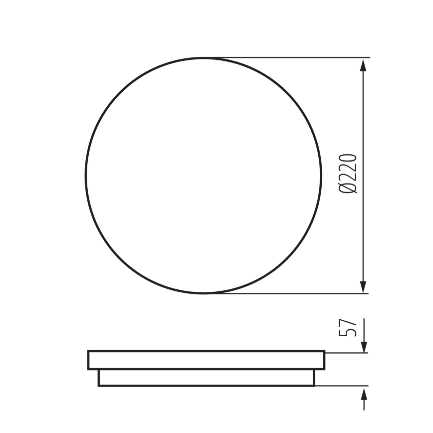 Plafoniera LED da esterno BENO LED/12/18W/230V 3000/3500/4000K IP65 antracite arrotondato
