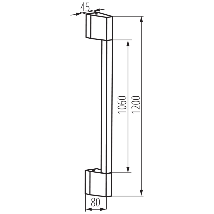 Applique a LED da esterno YALTE LED/11W/230V 3000K IP54 nero