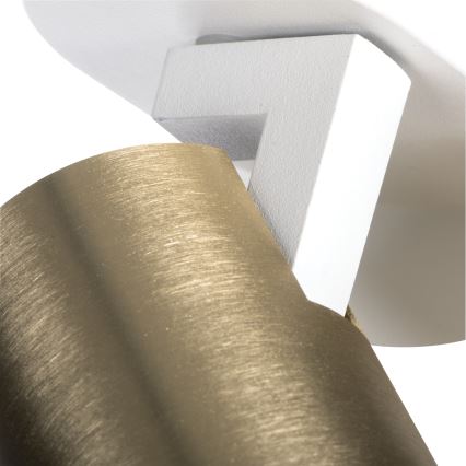 Faretto LAURIN 3xGU10/10W/230V ottone/bianco