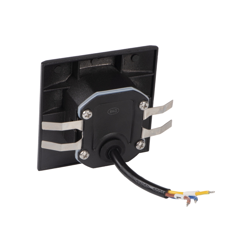 Lampada LED per scale EXIN LED/2,5W/230V 3000K IP65 nera, dal design squadrato