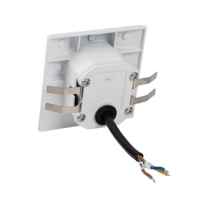 Lampada LED per scale con sensore di movimento e sensore crepuscolare EXIN LED/2,5W/230V 3000K IP65 bianca squadrata