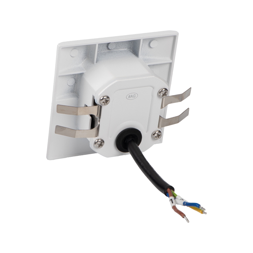 Lampada LED per scale con sensore di movimento e sensore crepuscolare EXIN LED/2,5W/230V 3000K IP65 bianca squadrata