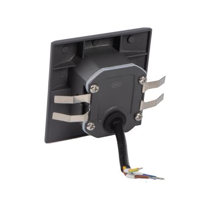 Lampada LED per scale con sensore di movimento e sensore crepuscolare EXIN LED/2,5W/230V 3000K IP65 antracite quadrata