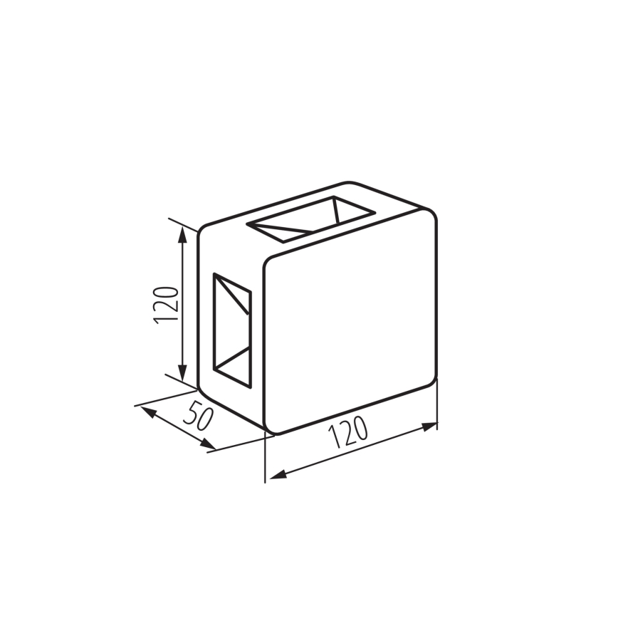 Applique da esterno LED REFAZI LED/6W/230V IP54 antracite