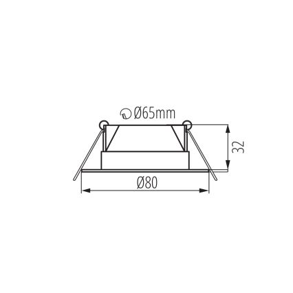 Faretto da incasso LED FIZU/4W/230V 3000/4000/6500K nero