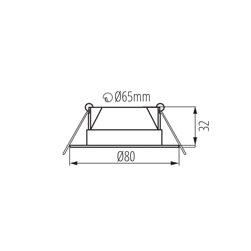 Faretto LED da incasso FIZU LED/4W/230V 3000/4000/6500K bianco