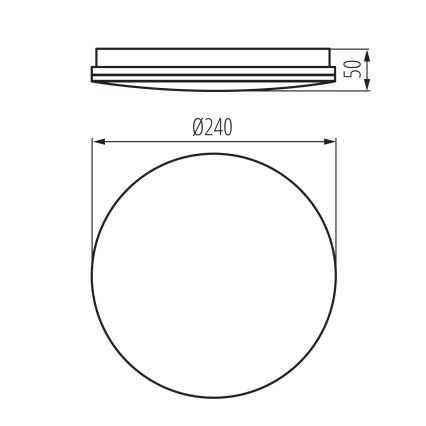 Plafoniera da soffitto per bagno ENELO LED/10W/230V Ø 24 cm IP44