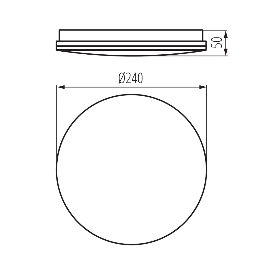 Plafoniera da soffitto per bagno ENELO LED/10W/230V Ø 24 cm IP44