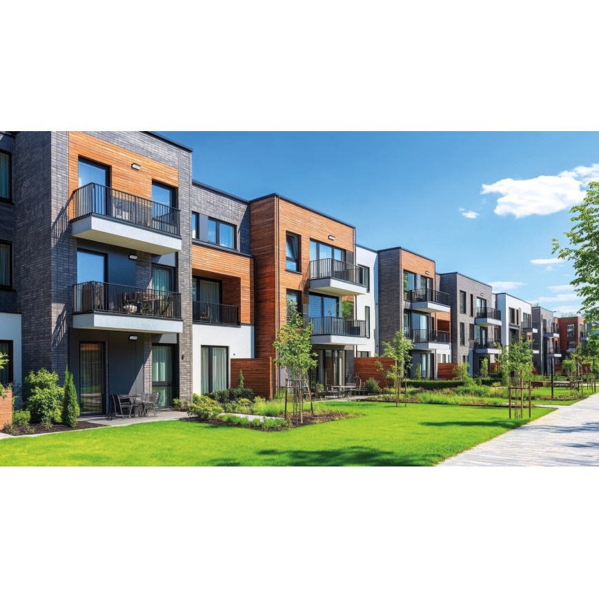 Applique da esterno LED LERTO LED/12W/230V IP54 nera