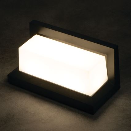 Applique da esterno LED LERTO LED/12W/230V IP54 nera