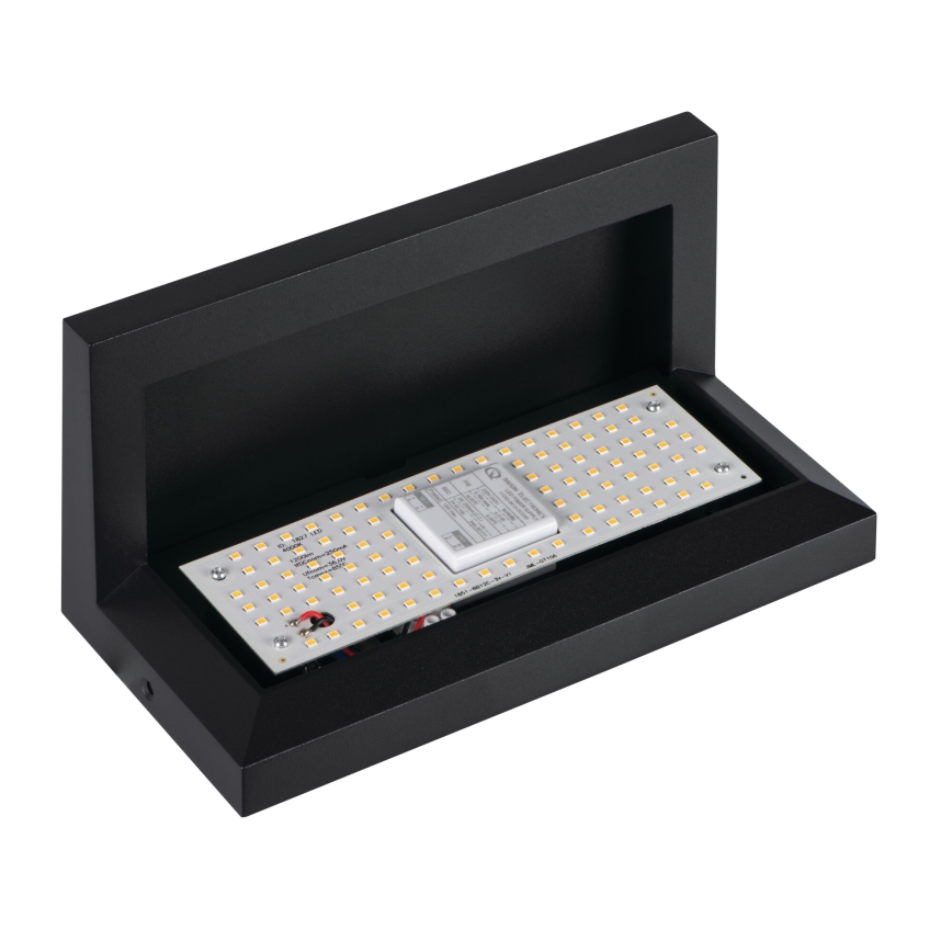 Applique da esterno LED LERTO LED/12W/230V IP54 nera