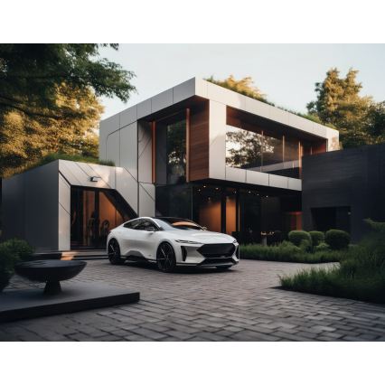 Applique da esterno a LED XERTO LED/20W/230V 3000/4000/6500K IP65 nera