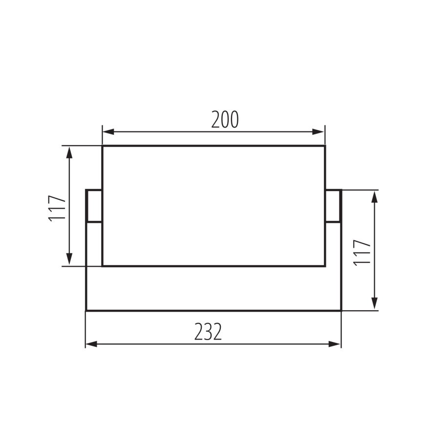Applique da esterno a LED XERTO LED/20W/230V 3000/4000/6500K IP65 nera