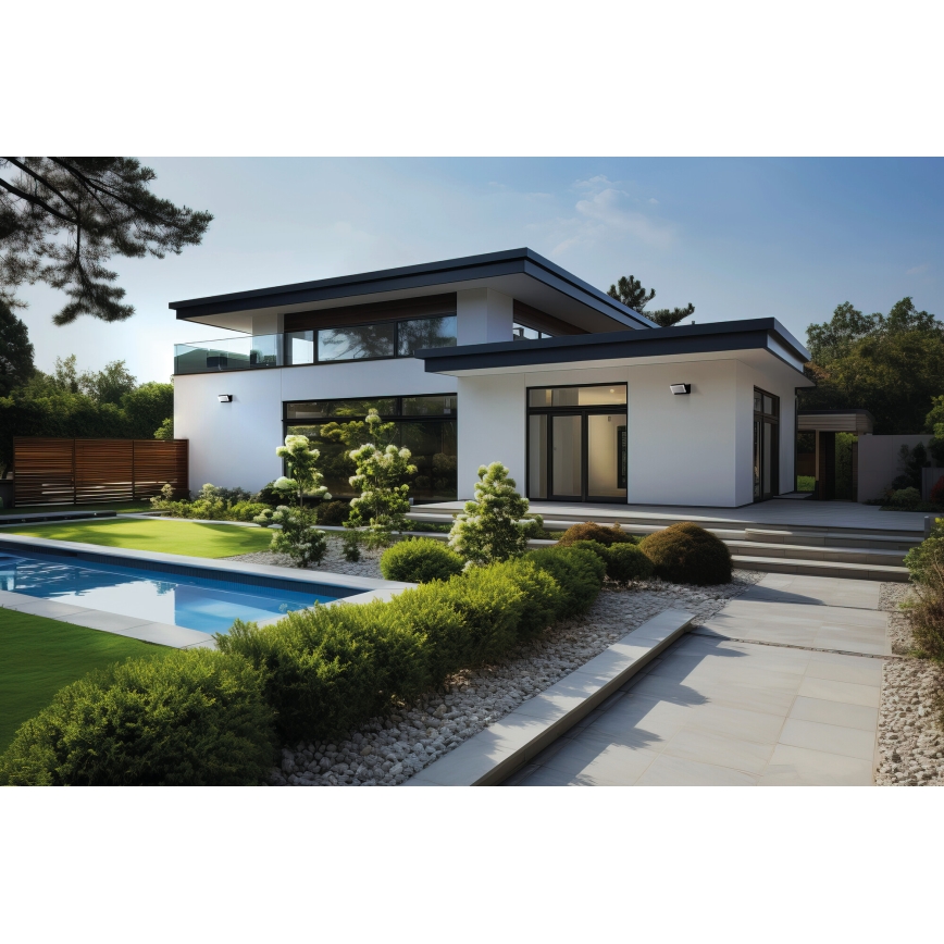 Applique LED da esterno con sensore di movimento e sensore crepuscolare XERTO LED/20W/230V 3000/4000/6500K IP44 nero