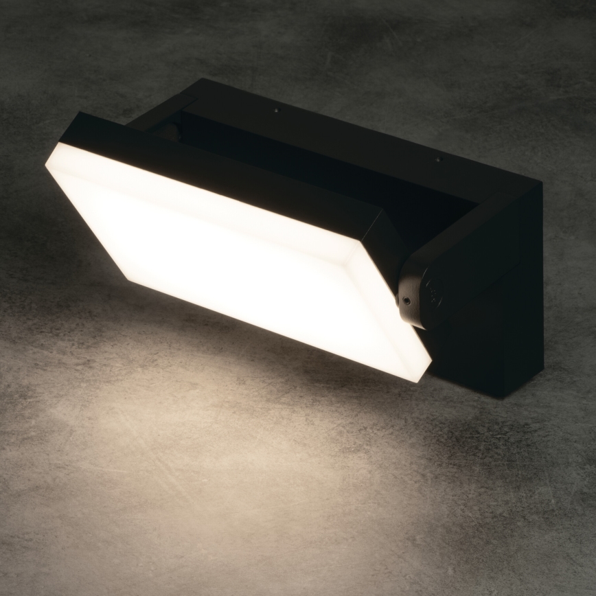 Applique LED da esterno con sensore di movimento e sensore crepuscolare XERTO LED/20W/230V 3000/4000/6500K IP44 nero