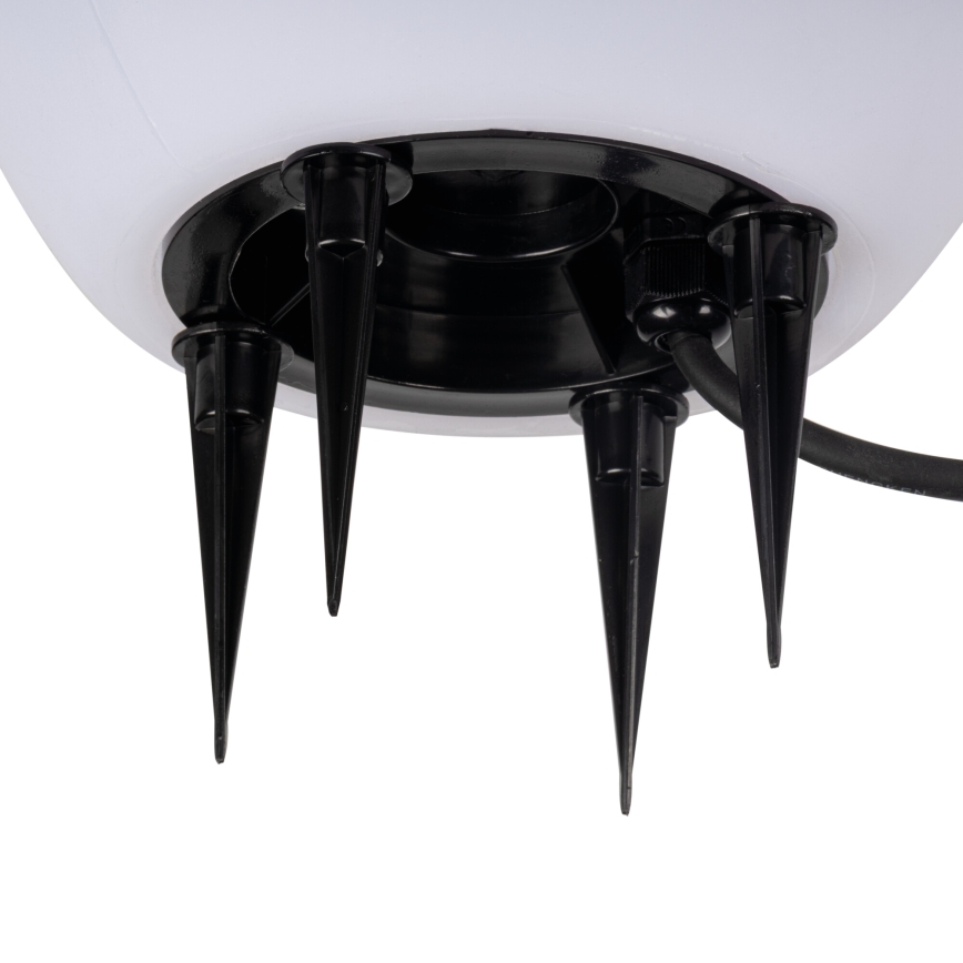 Lampada da esterno STONO 1xE27/15W/230V Ø 20 cm IP65 bianca