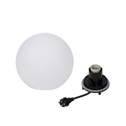 Lampada da esterno STONO 1xE27/15W/230V Ø 20 cm IP65 bianca