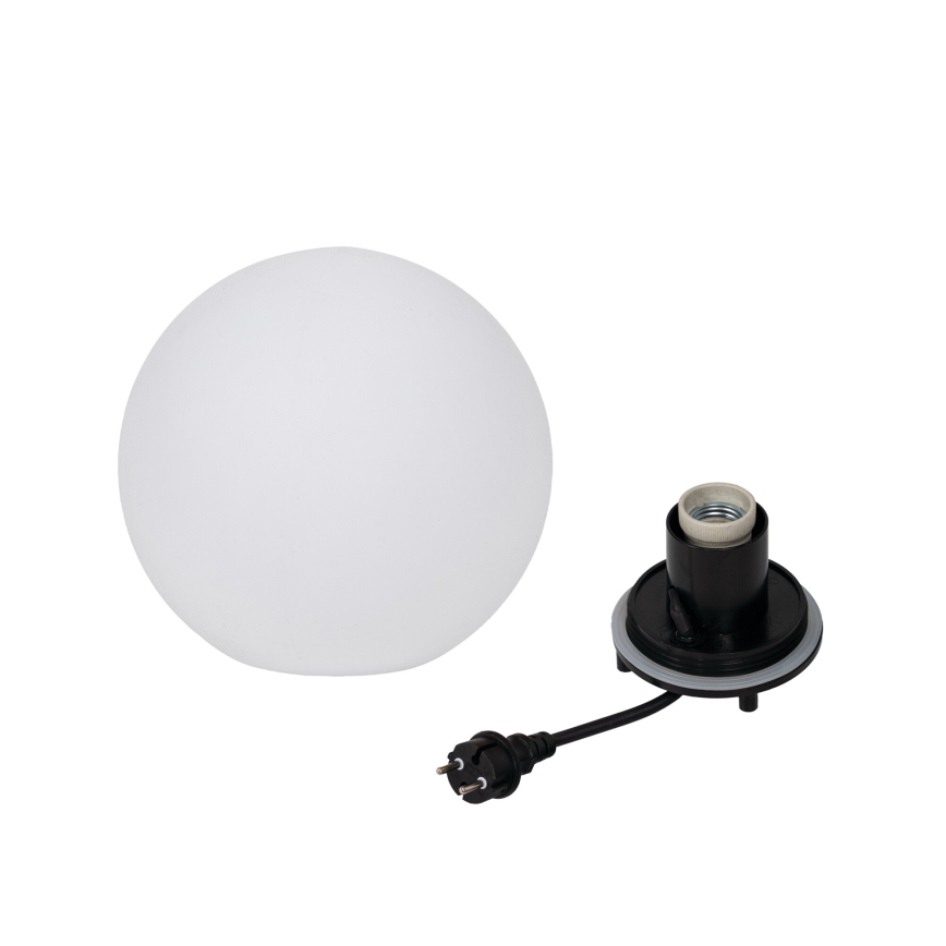 Lampada da esterno STONO 1xE27/15W/230V Ø 20 cm IP65 bianca
