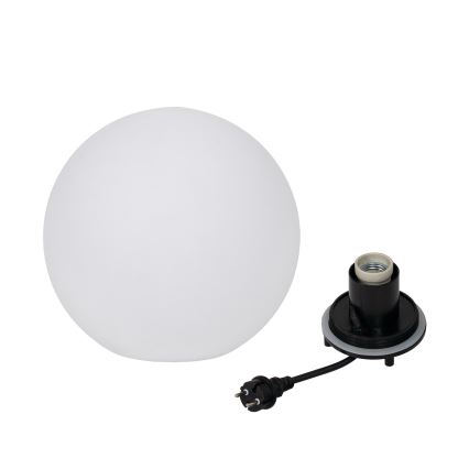 Lampada da esterno STONO 1xE27/20W/230V Ø 30 cm IP65 bianca