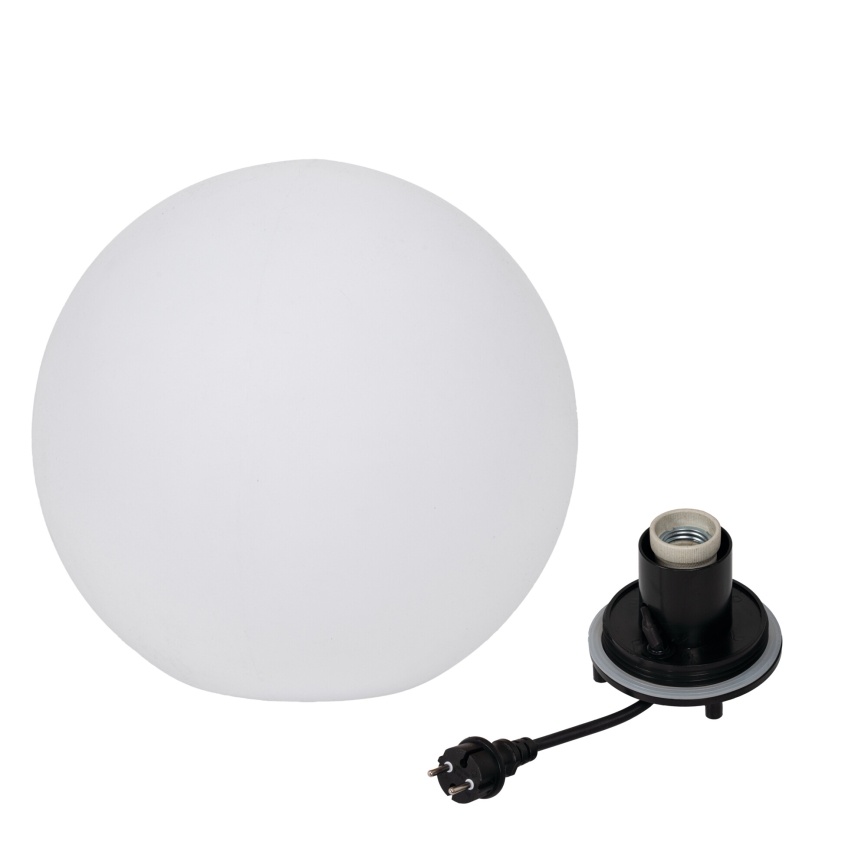 Lampada da esterno STONO 1x E27/20 W/230 V Ø 40 cm IP65 bianca