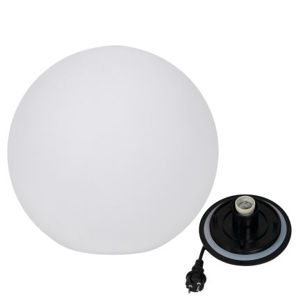 Lampada da esterno STONO 1xE27/20W/230V, Ø 50 cm, IP65, bianca