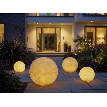 Lampada da esterno STONO 1xE27/15W/230V Ø 20 cm IP65 beige