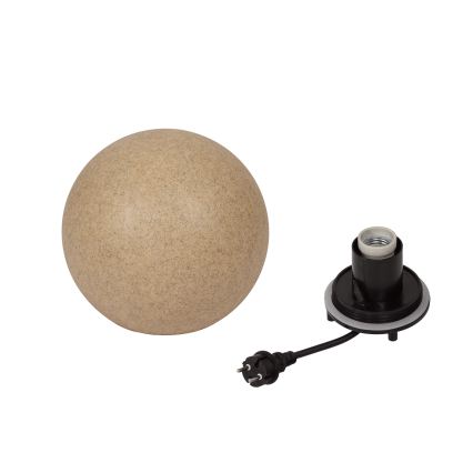 Lampada da esterno STONO 1xE27/15W/230V Ø 20 cm IP65 beige