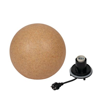 Lampada da esterno STONO 1xE27/20W/230V Ø 30 cm IP65 beige