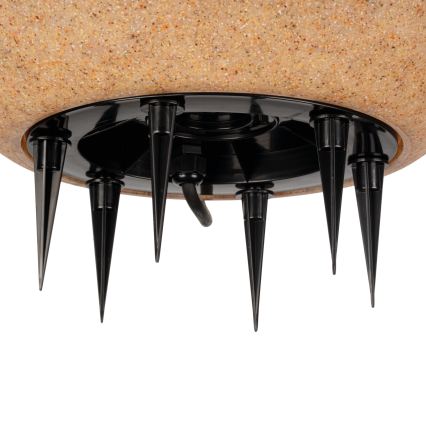 Lampada da esterno STONO 1xE27/20W/230V Ø 50 cm IP65 beige