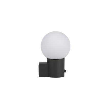 Lampada da parete per esterni STONO con sensore di movimento e crepuscolare 1xE27/15W/230V IP65 antracite