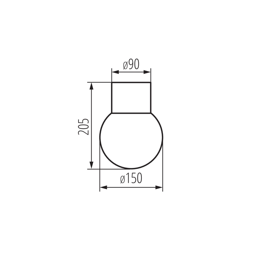 Faretto da esterno STONO 1xE27/15W/230V IP65 antracite