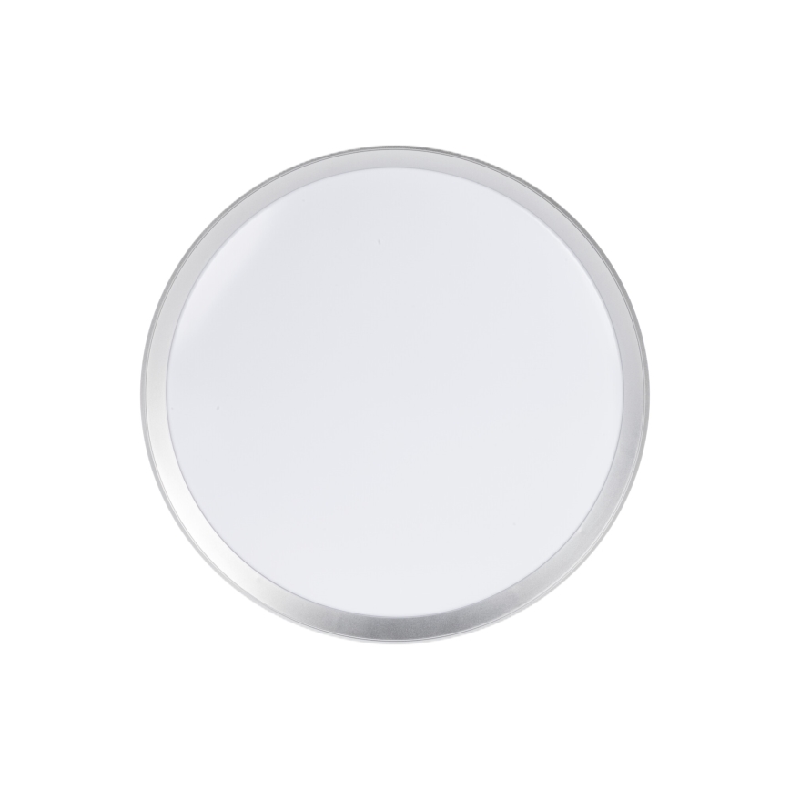 Plafoniera dimmerabile a LED LIXAN LED/47W/230V 3000-6500K Ø 38,6 cm bianco/argento + telecomando